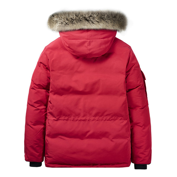 Herren Thermo-Parka mit Kapuze und abnehmbarem Fellbesatz Drune