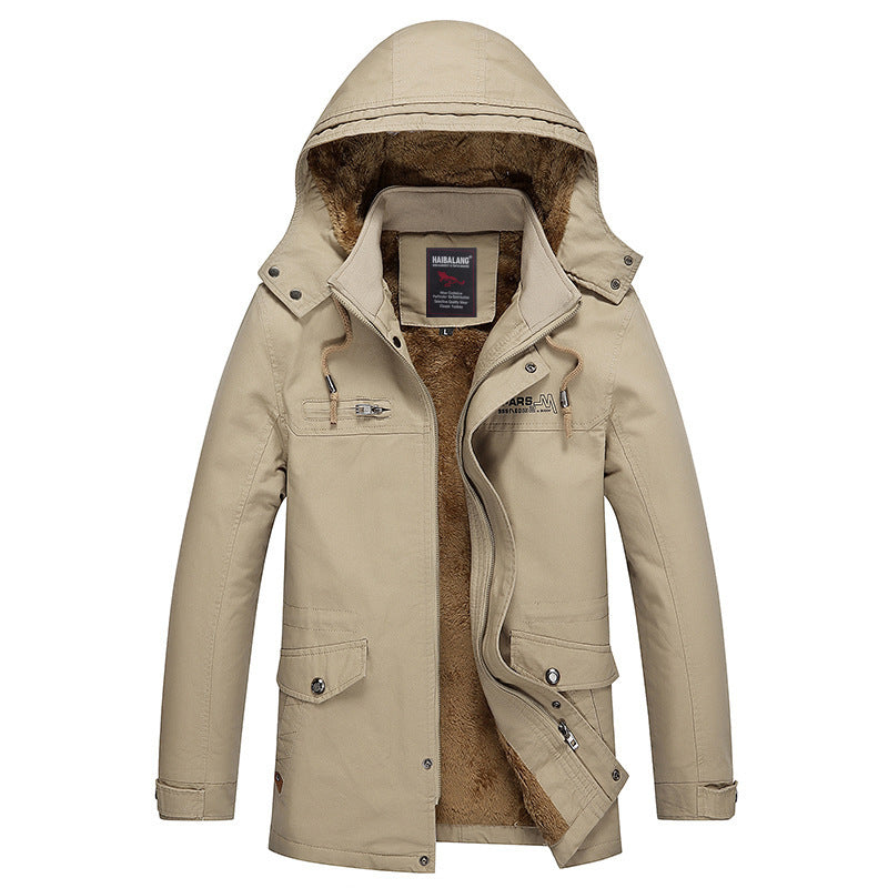 Herren warme winterliche Outdoor Jacke Drune