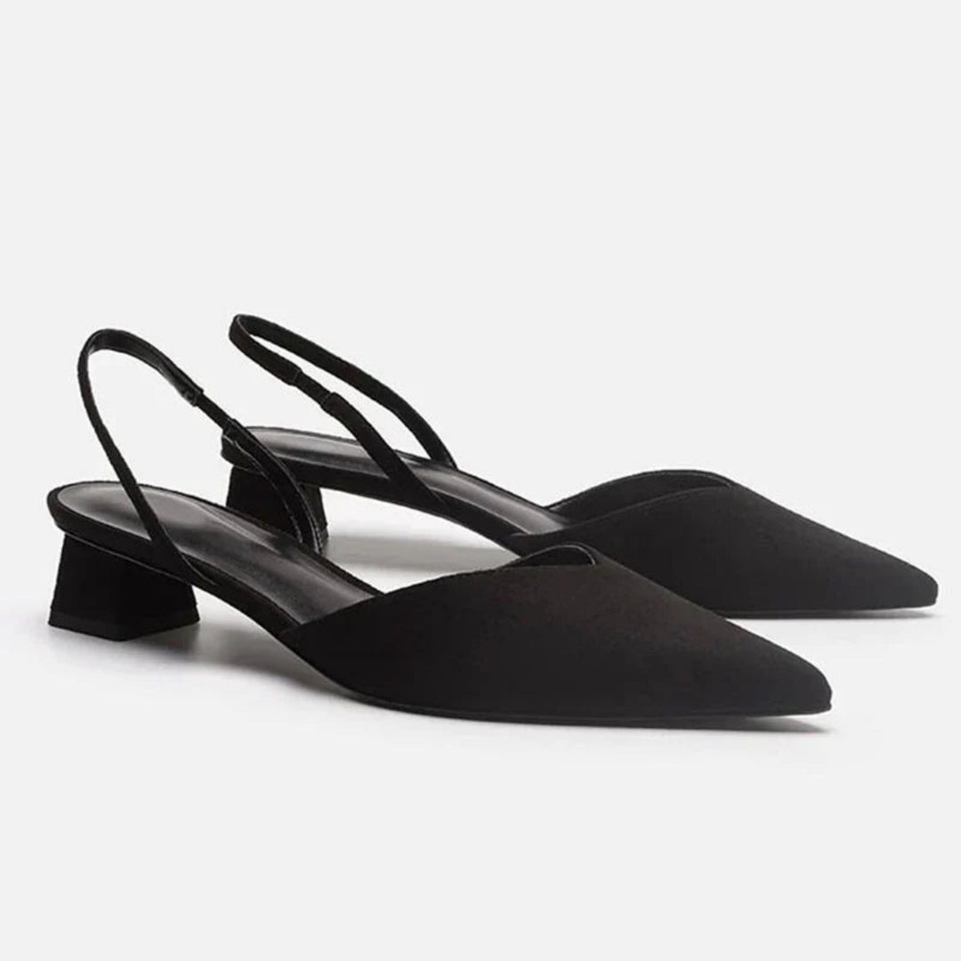 Drune | Slingback Pumps mit Niedriger Ferse