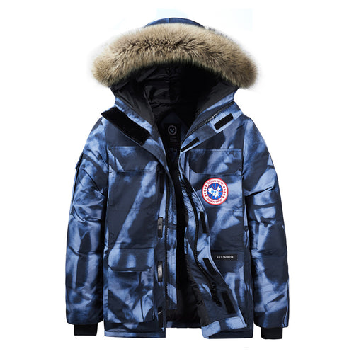 Herren Thermo-Parka mit abnehmbarer Kapuze und Fellkragen Drune