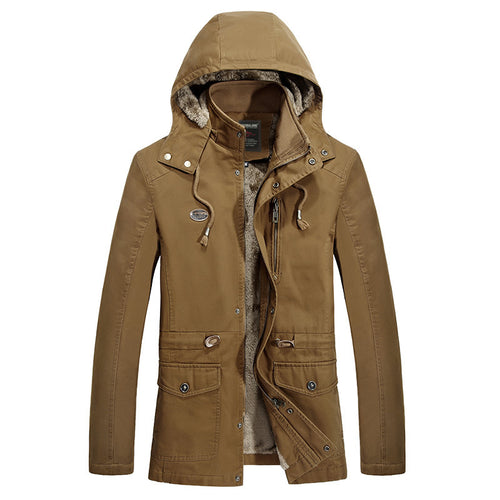 Herren Modische Outdoor-Jacke mit kuscheligem Futter Drune