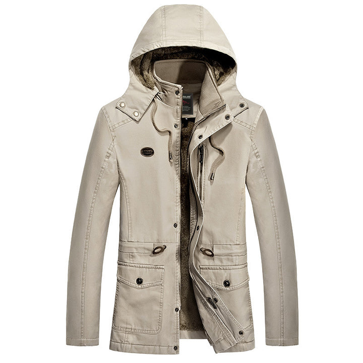 Herren Modische Outdoor-Jacke mit kuscheligem Futter Drune