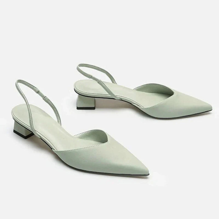 Drune | Slingback Pumps mit Niedriger Ferse