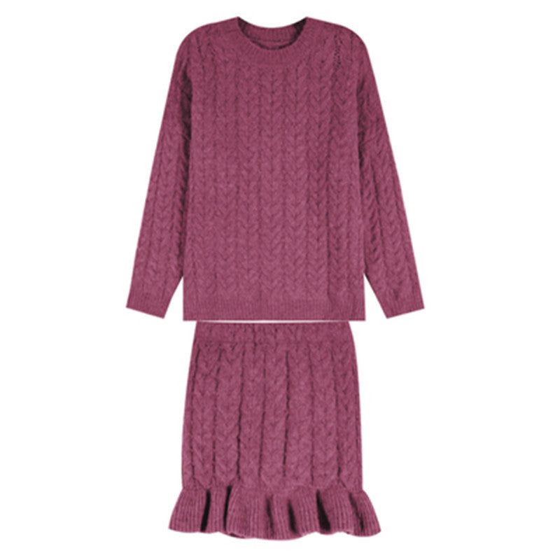 Damen Strickjacke mit dekorativem Zopfmuster und Knopfdetails Drune