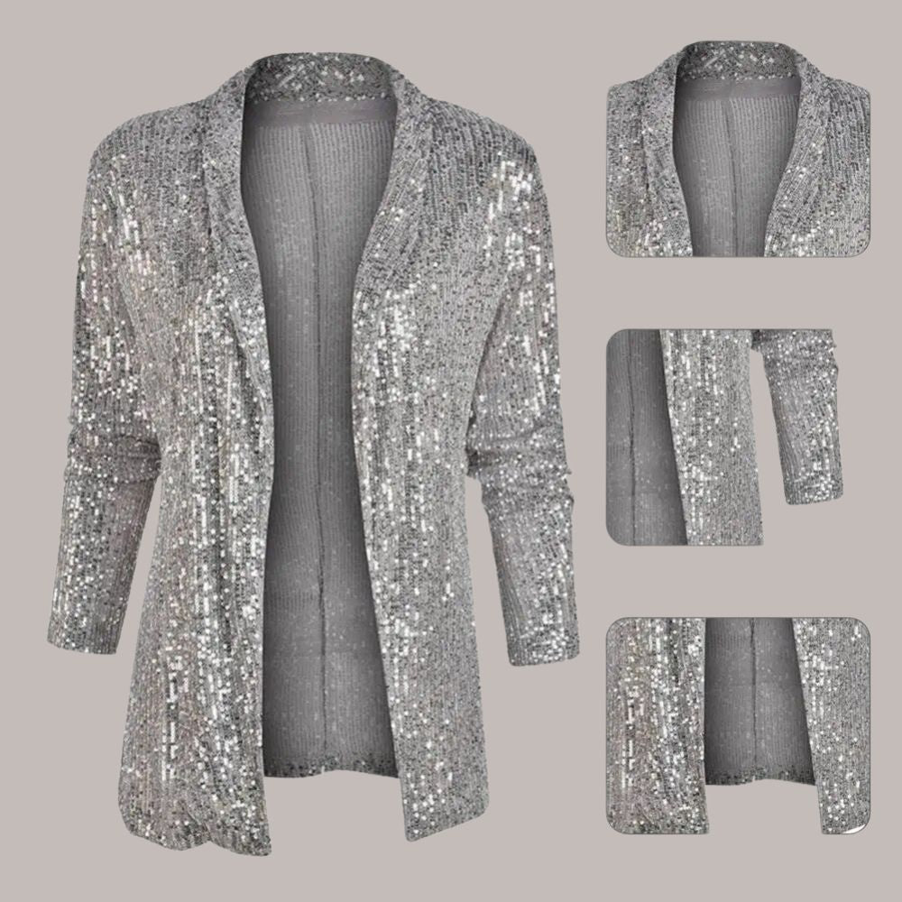 Drune | Eleganter Blazer aus schimmernden Pailletten Perfekt für besondere Anlässe