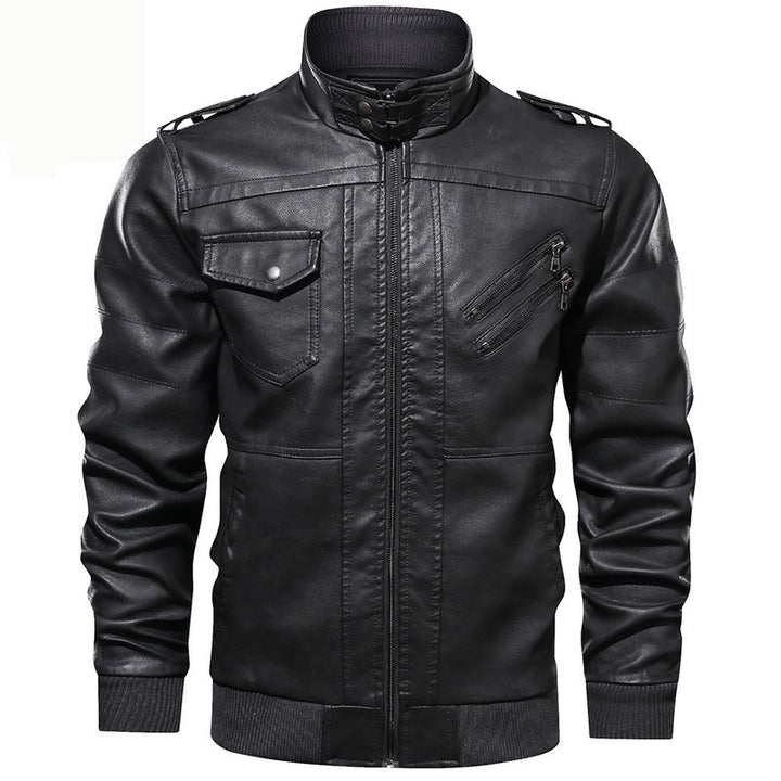 Herren Stylische Lederjacke Drune