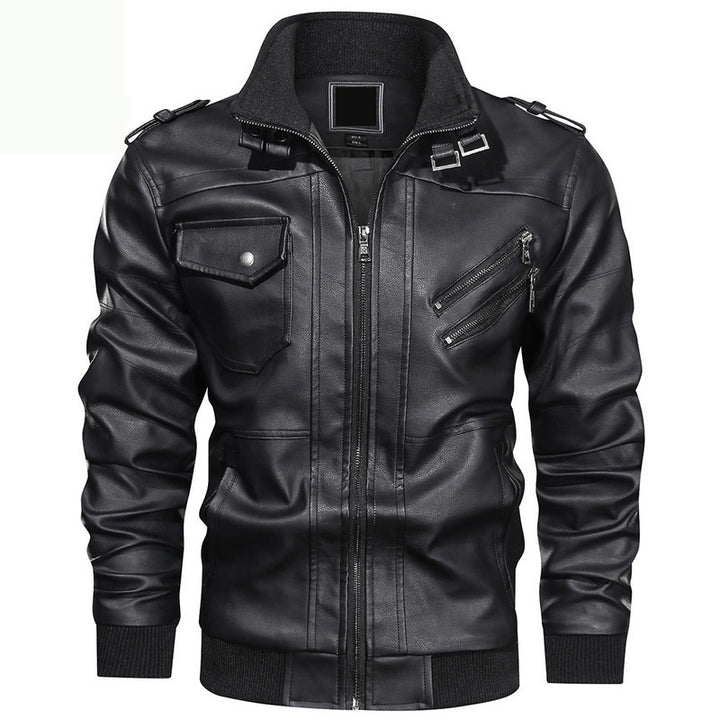 Herren Stylische Lederjacke Drune