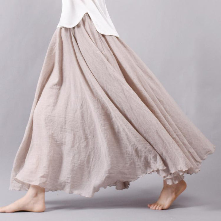 Drune | Lässig fallender Boho Maxi Rock für Damen
