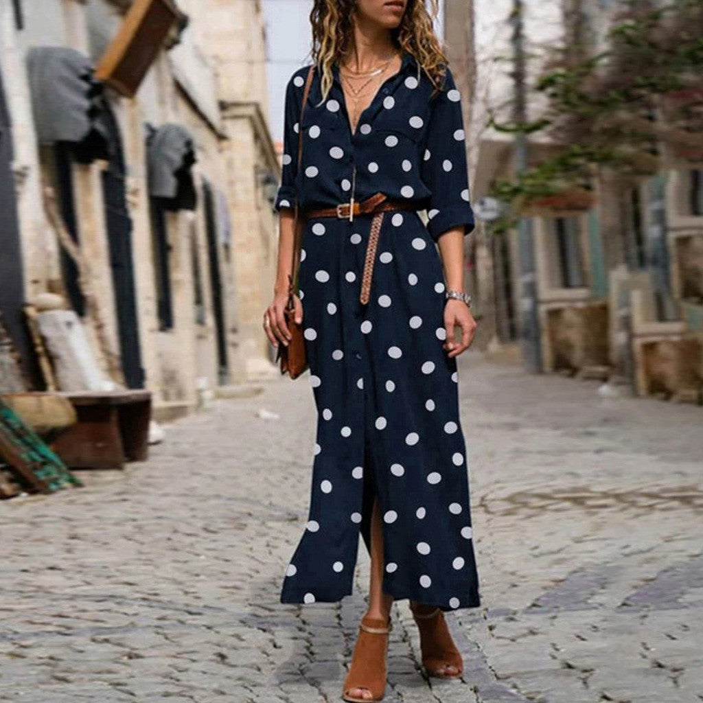 Damen Maxikleid Drune