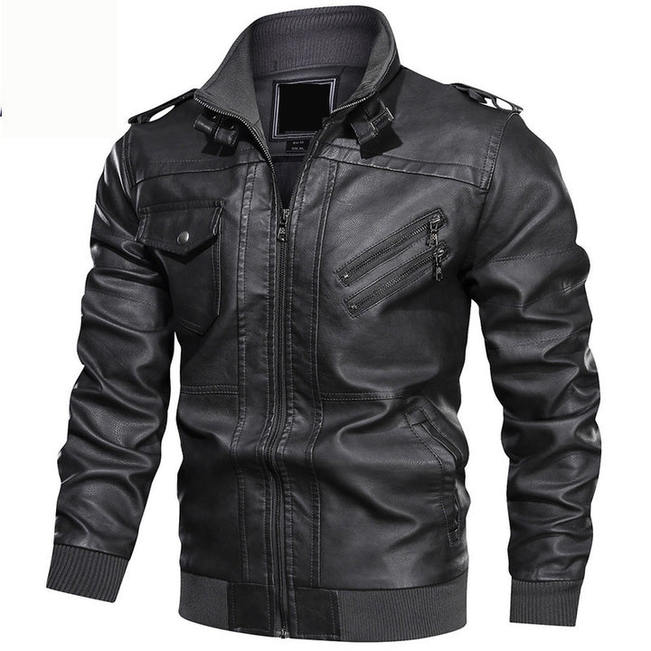 Herren Stylische Lederjacke Drune