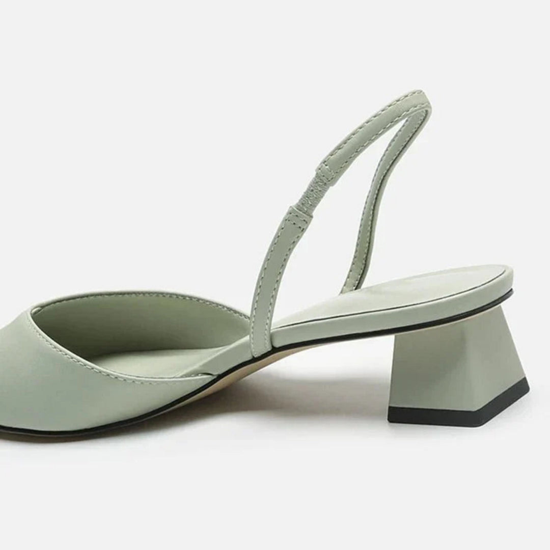 Drune | Slingback Pumps mit Niedriger Ferse
