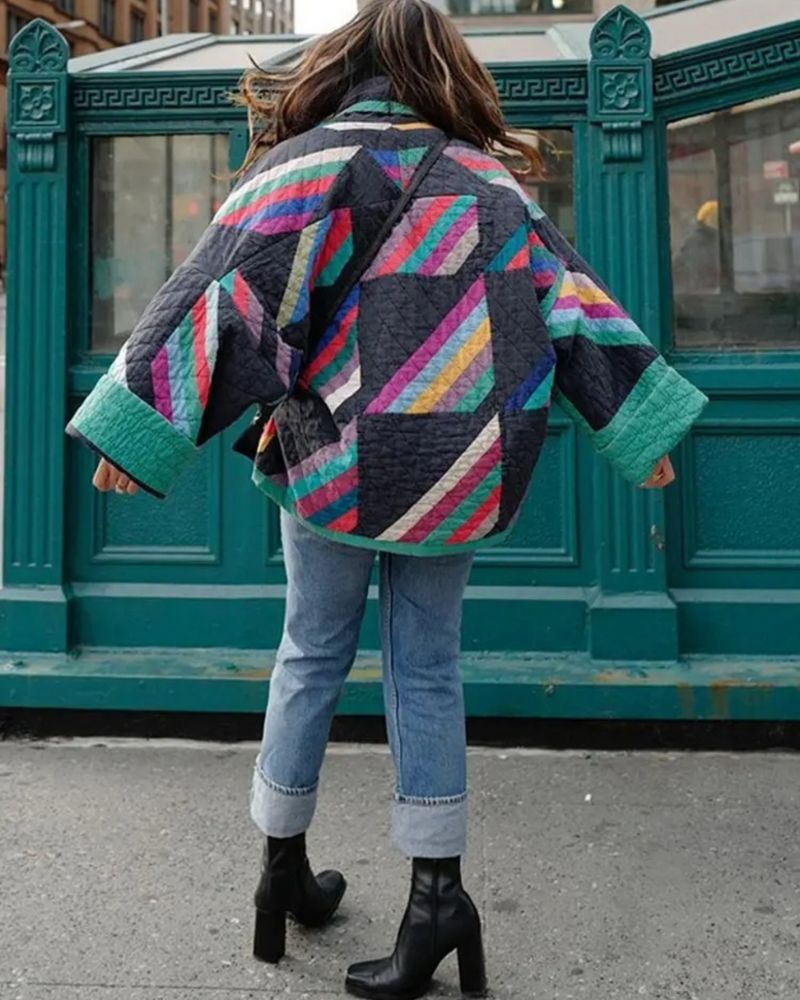 Drune | Patchwork Steppjacke Bohemian Stil