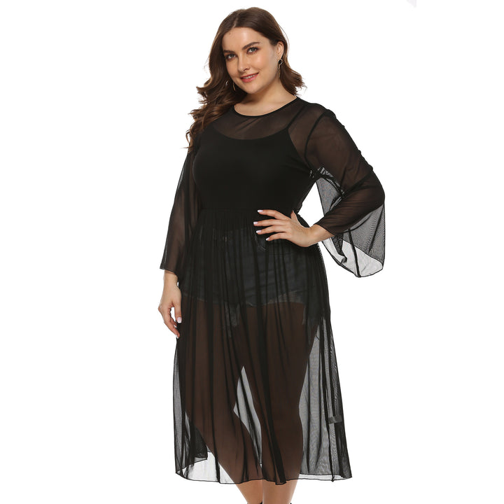 Damen Transparente Strandrobe Drune