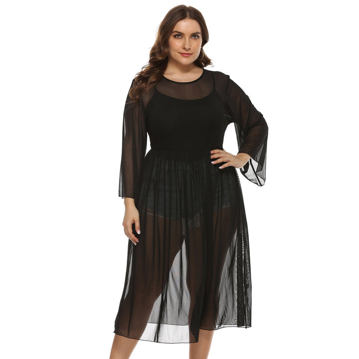 Damen Transparente Strandrobe Drune