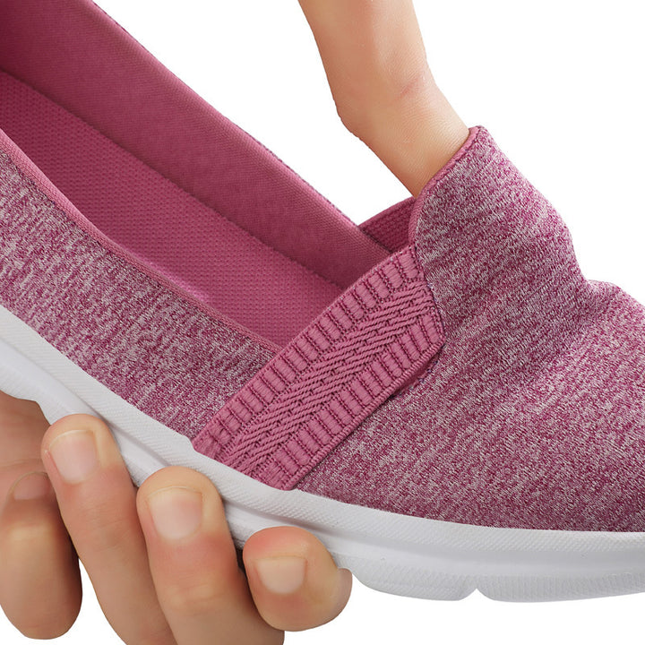 Damen nan leichte Strick-Slipper mit dämpfender Komfortsohle Drune
