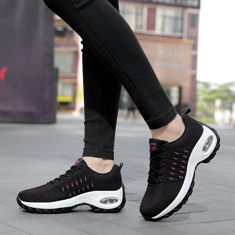 Damen nan urbaner Komfort-Sneaker mit sichtbarer Luftdämpfung und nahtlosem Maschenoberteil Drune