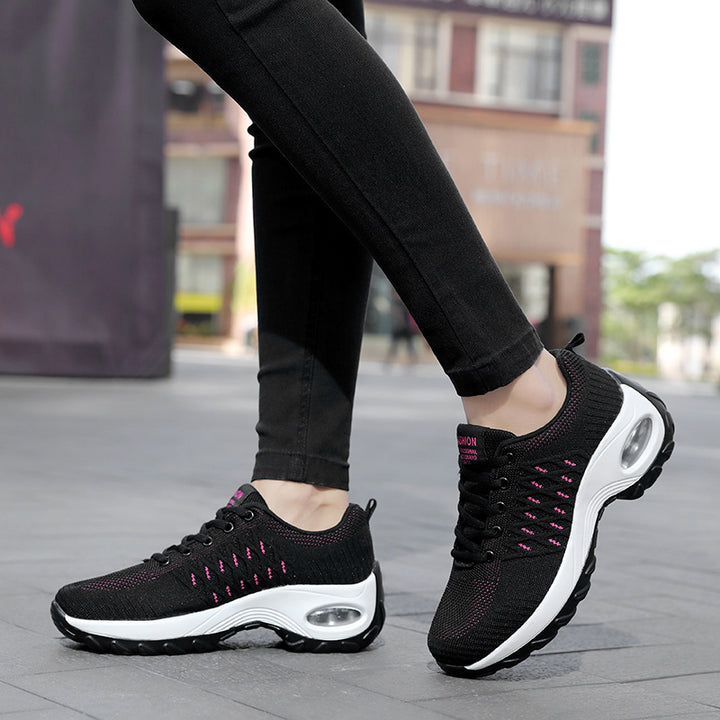 Damen nan urbaner Komfort-Sneaker mit sichtbarer Luftdämpfung und nahtlosem Maschenoberteil Drune