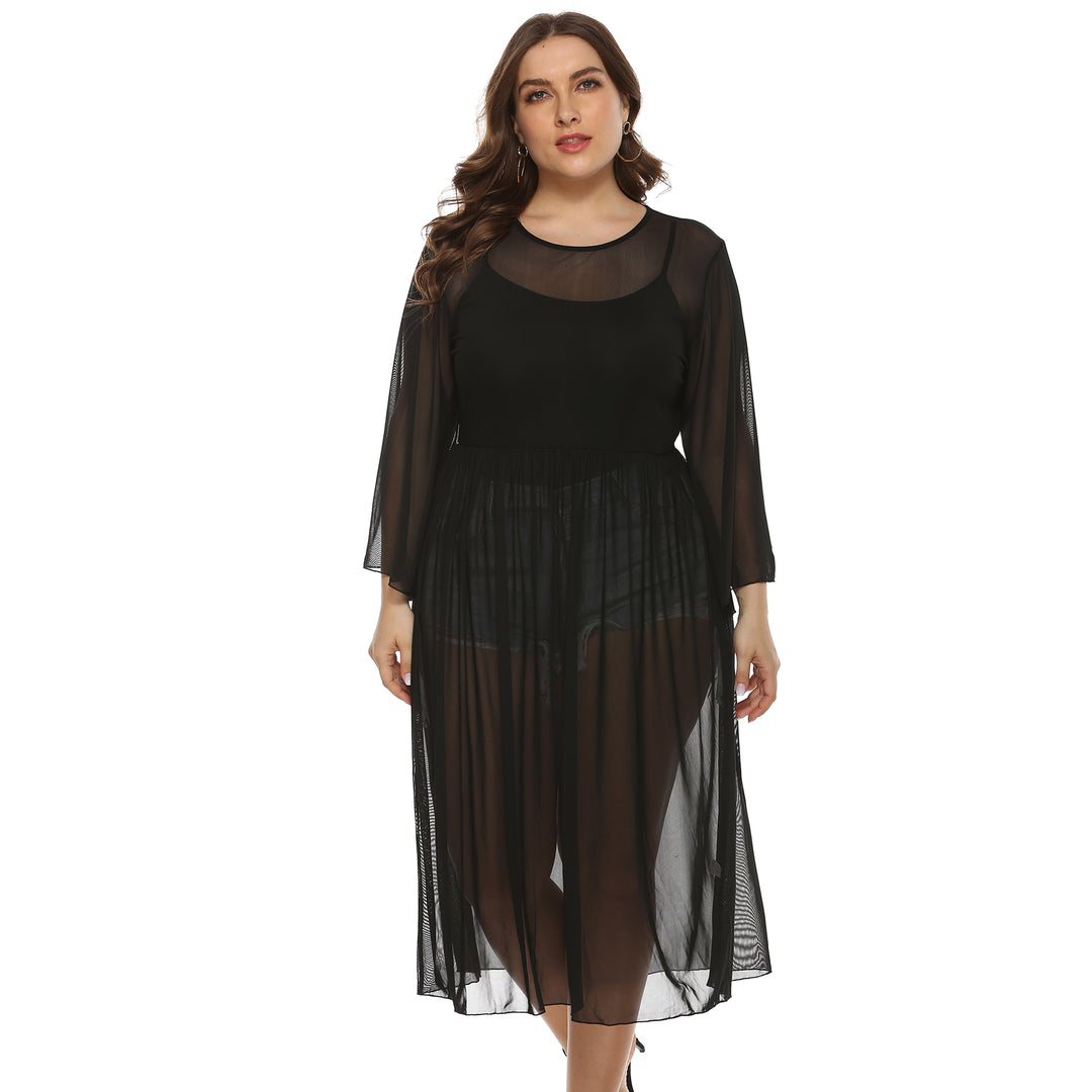 Damen Transparente Strandrobe Drune