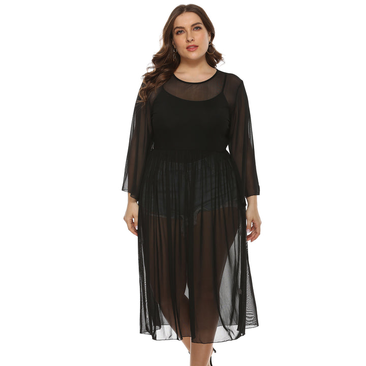 Damen Transparente Strandrobe Drune