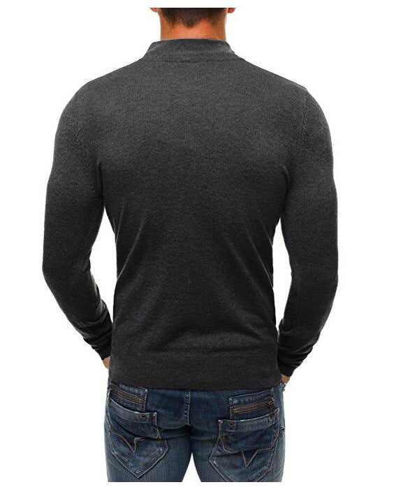 Drune | Herren Rollkragenpullover mit Reißverschluss