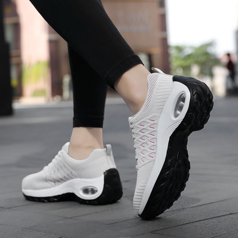 Damen nan urbaner Komfort-Sneaker mit sichtbarer Luftdämpfung und nahtlosem Maschenoberteil Drune