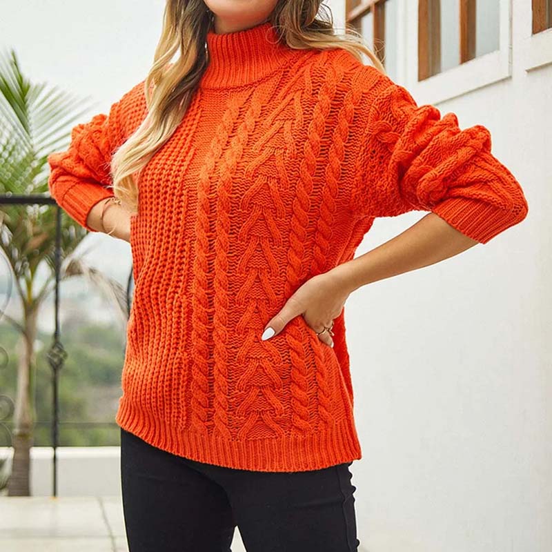 Drune | Zopfmuster Strickpullover im Klassischen Design