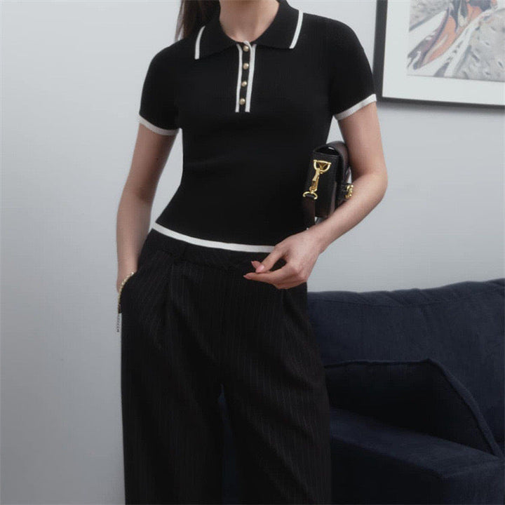 Drune | Strick Polo Für Damen
