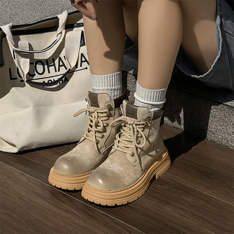 Herren-Stiefel im britischen Stil, Leder
