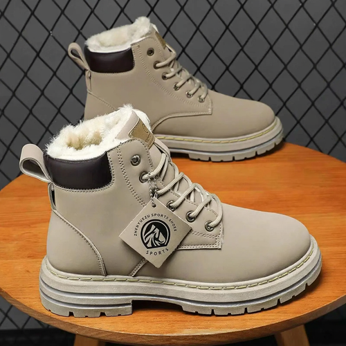 Gefütterte Herren-Winterstiefel, warm, rutschfest
