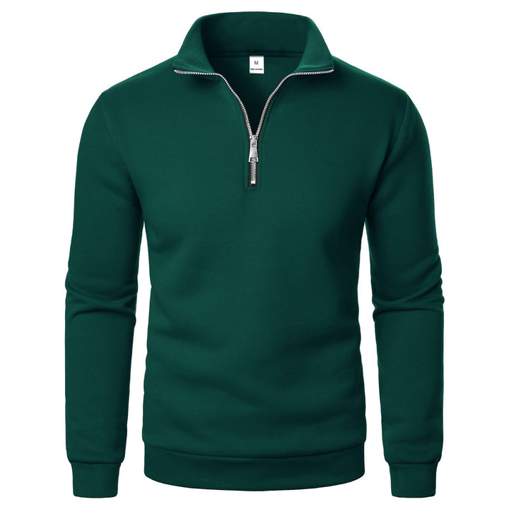 Herren Sweatshirt mit Stehkragen und Reißverschluss