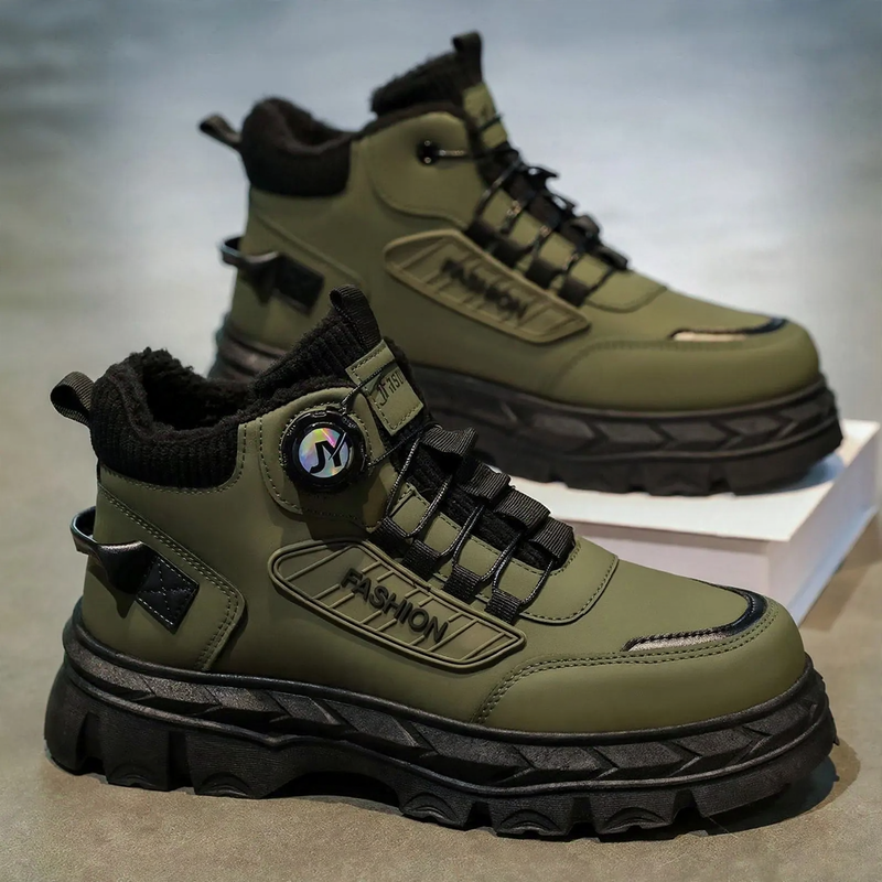 Herren-Stiefeletten im britischen Stil, gefüttert