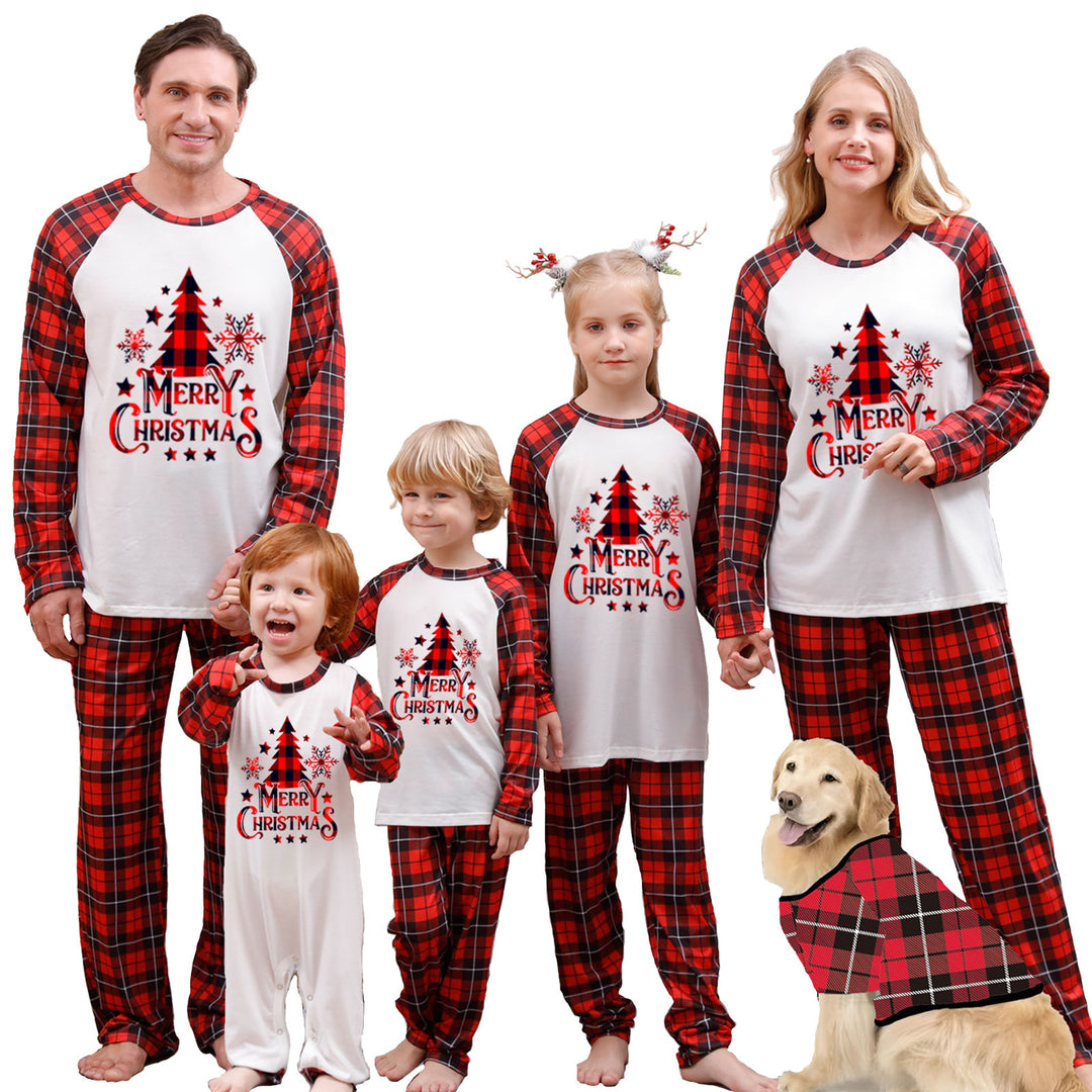 Weihnachts-Schlafanzug-Set für die ganze Familie