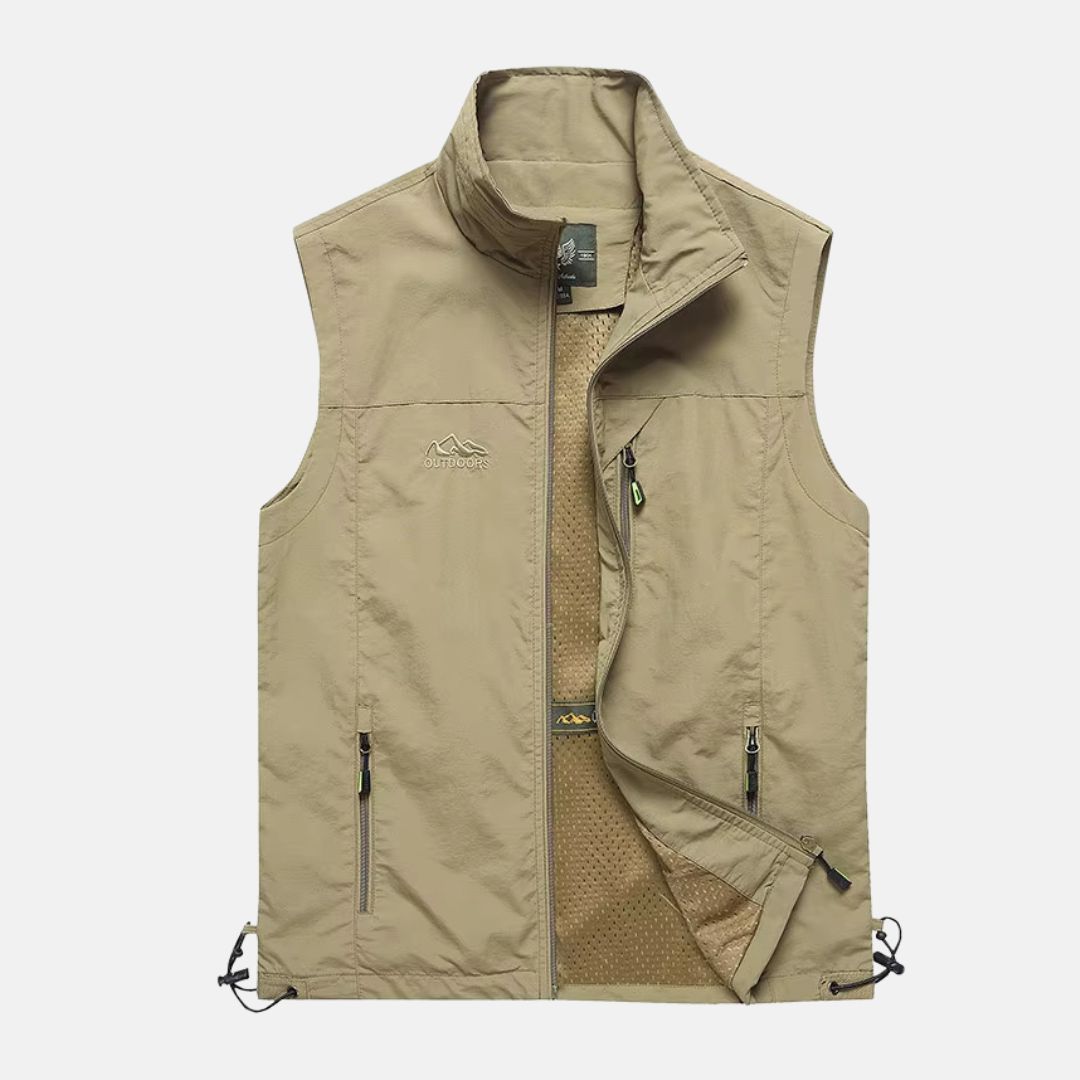Drune | Leichte Multifunktionsweste mit Taschen für Herren für den Outdoor-Einsatz
