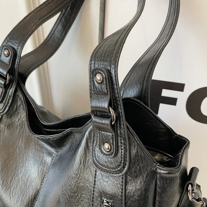 Drune | Stilvolle Lederhandtasche Mit Reißverschluss