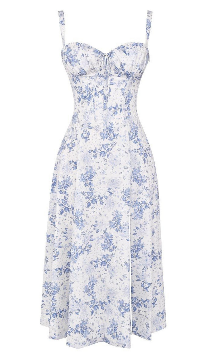 Drune | Blumen Kleid für Frauen Midi