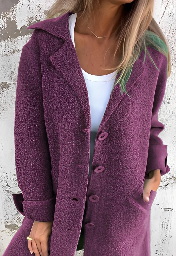 Drune | Lässiger langer Strickmantel für Frauen