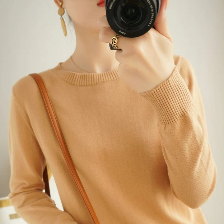Drune | Cashmere Pullover Damen Klassischer Rundhals, Weich & Atmungsaktiv