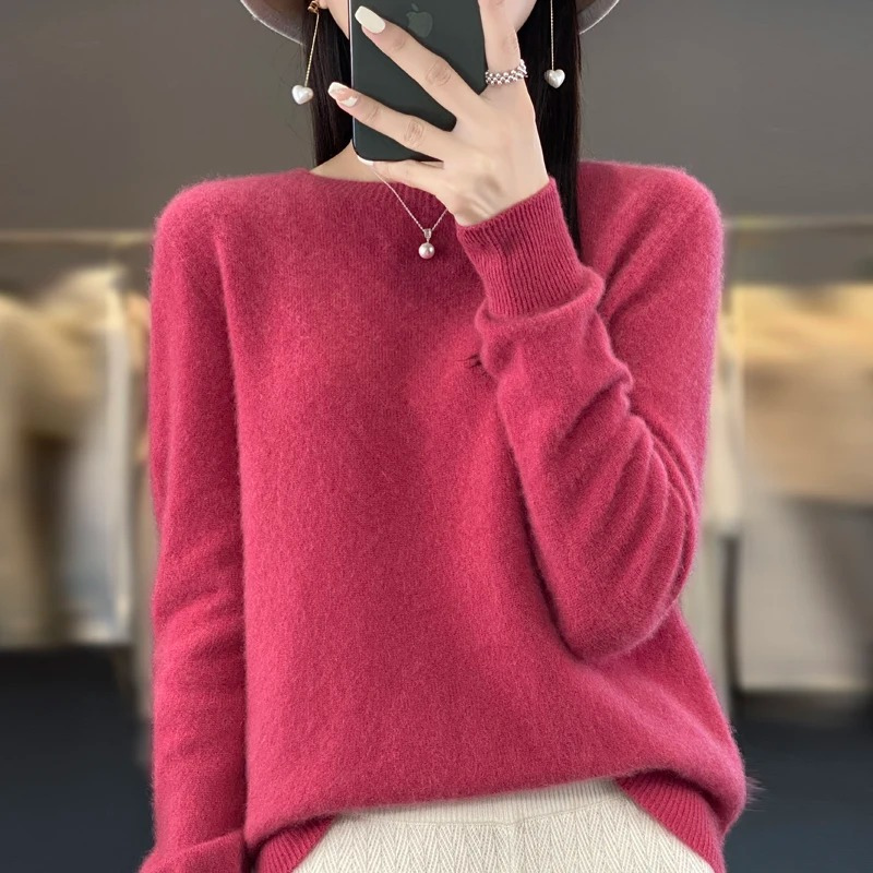 Drune | Cashmere Pullover Damen Stilvoller Rundhals, Weich & Komfortabel