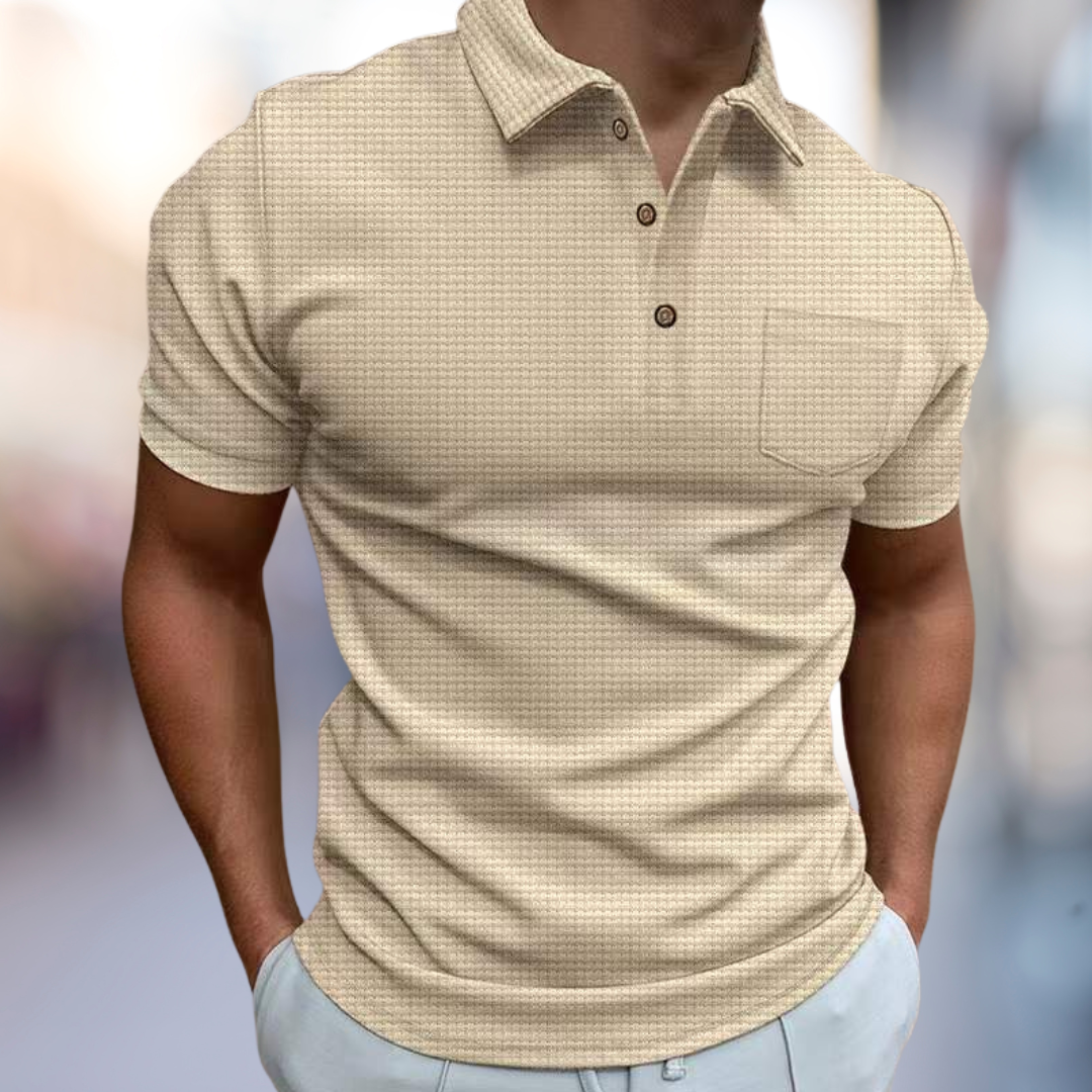 Drune | Blazej Strukturiertes Sommer-Poloshirt
