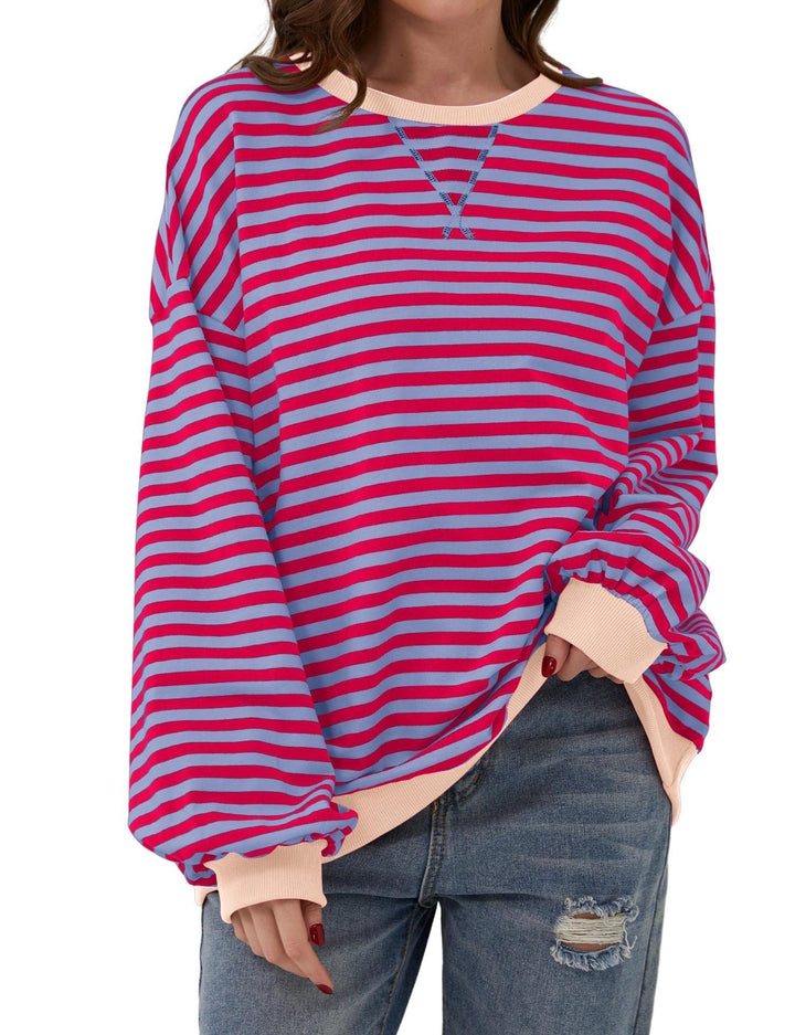 Drune | Eleganter, lockerer Damenpullover mit Streifen
