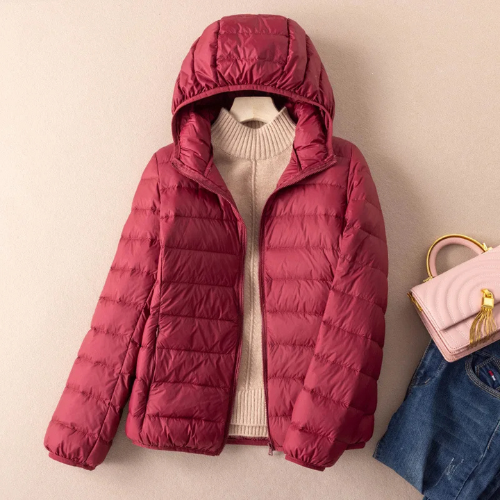 Drune | Steppjacke Leicht mit Kapuze Warm Gefüttert Lässige Passform
