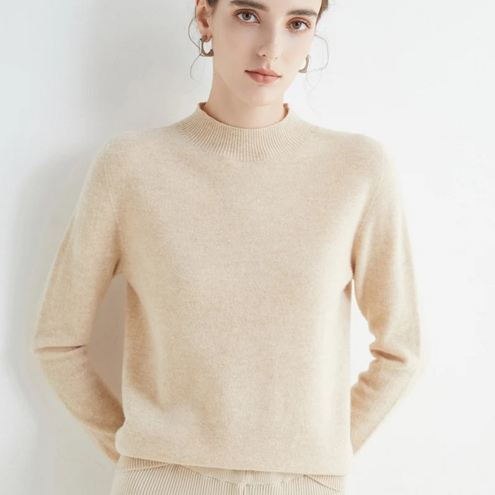 Drune | Cashmere Pullover Damen Rundhals Weicher und Leichter Strickpullover