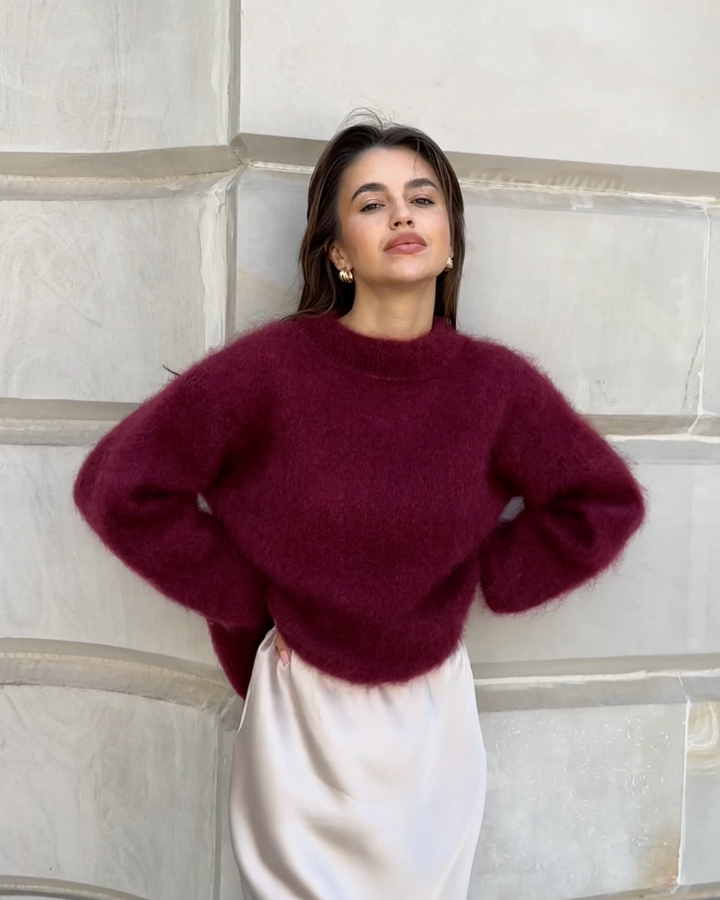 Drune | Mohair Mischpullover mit Rundhalsausschnitt