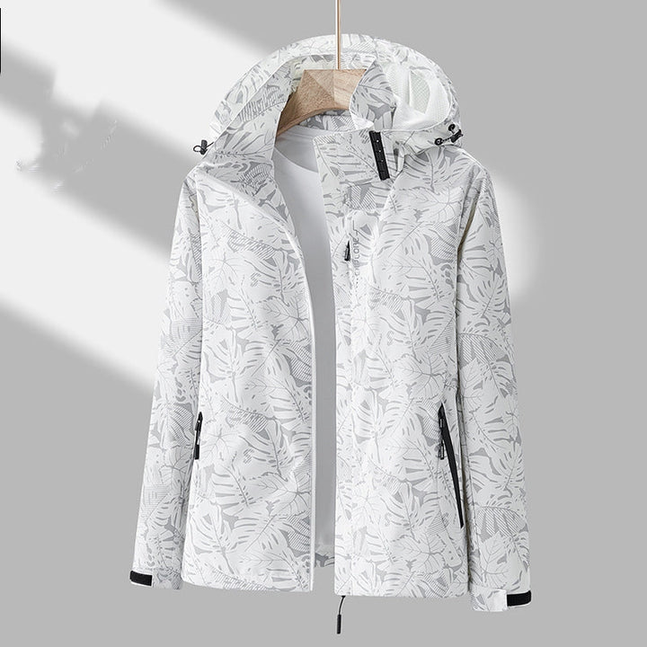 Drune | Stilvolle Damen-Outdoor-Jacke mit Muster und Kapuze