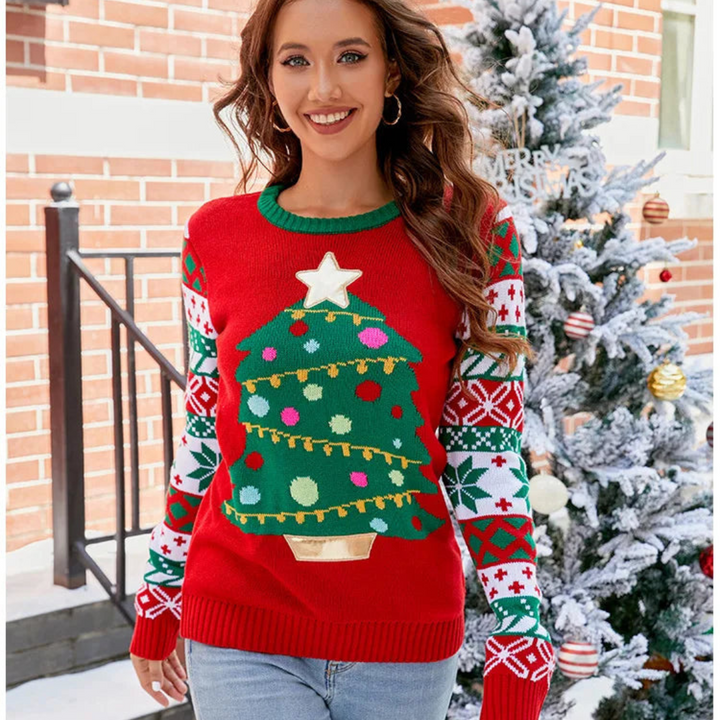 Drune | Langärmliger Weihnachtspulli für Frauen