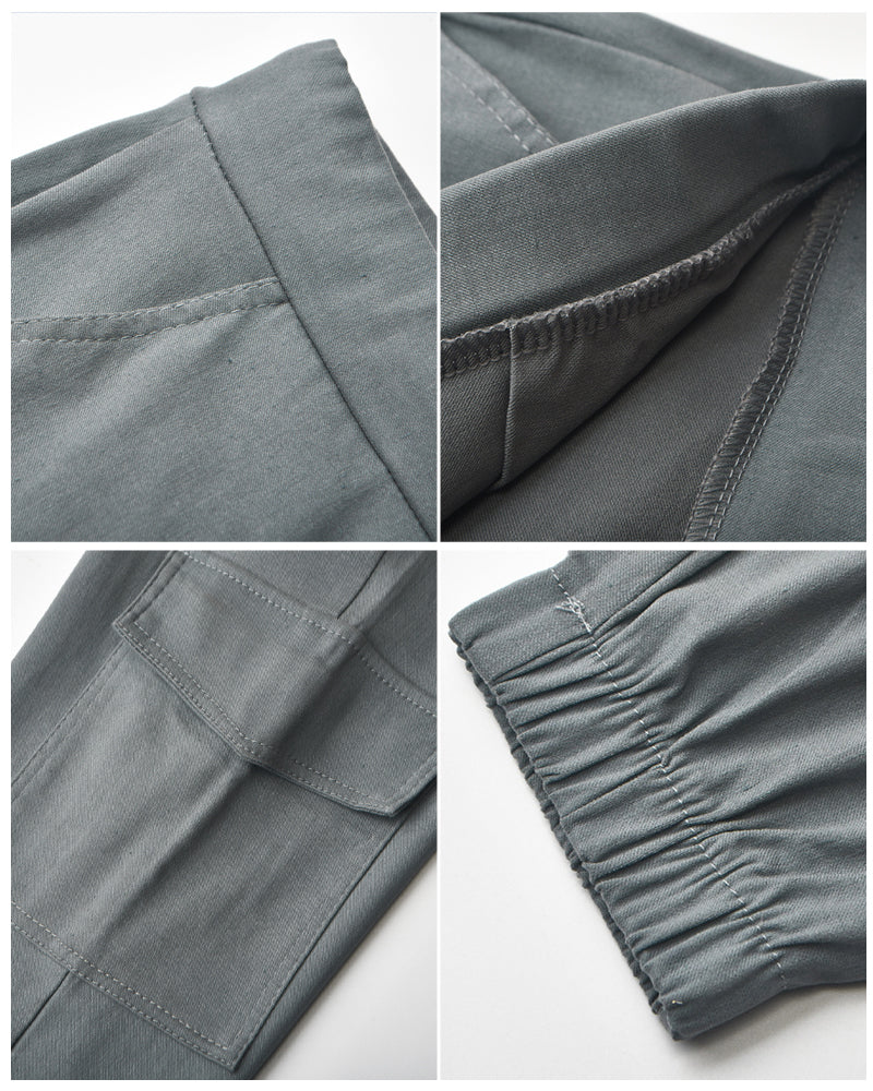 Drune | Cargo-Hosen mit Gummibund in der Taille