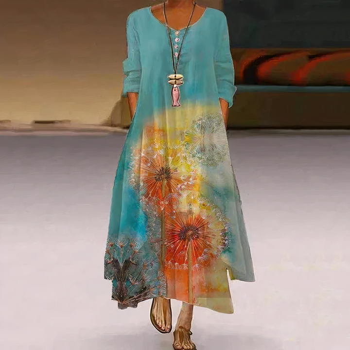 Drune | Elegantes Baumwollkleid Modisch
