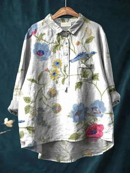 Drune | Elegante und vielseitige Blumenbluse