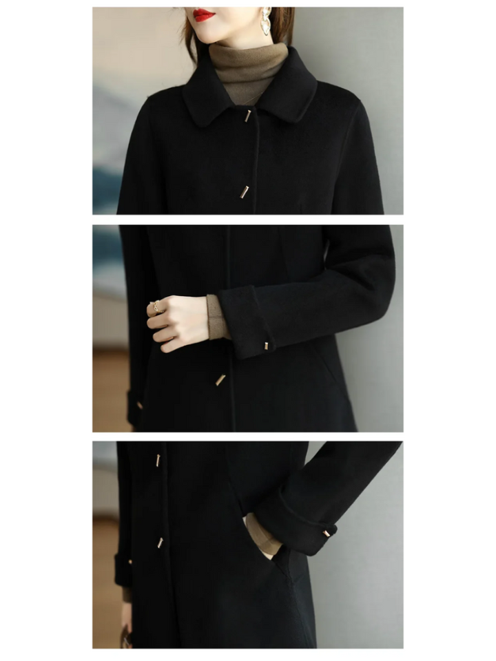 Drune | Damen Klassischer Petite Trenchcoat Mit Spitzem Kragen
