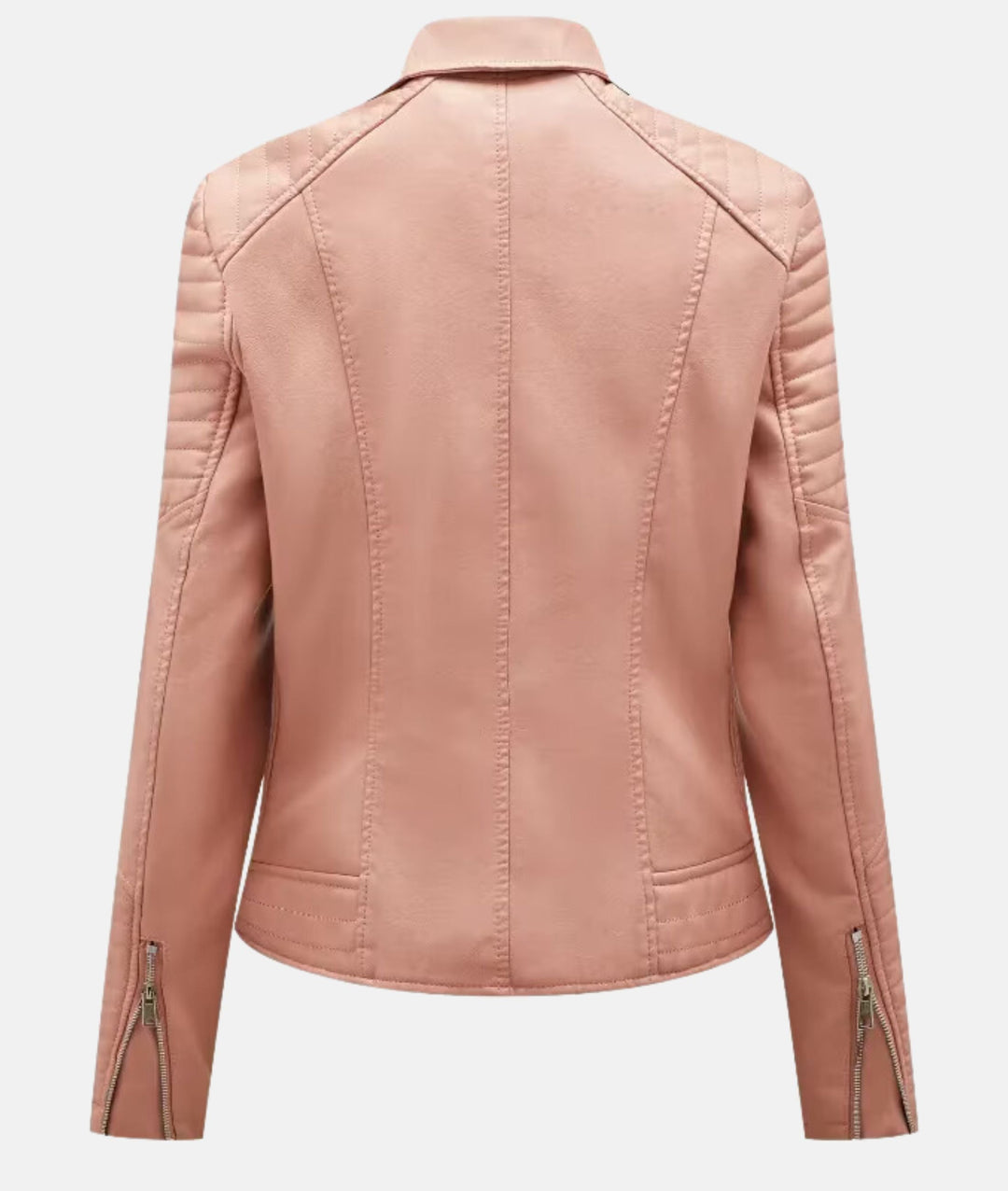 Drune | Damen Lederjacke ohne Kapuze - Stilvolle Bikerjacke